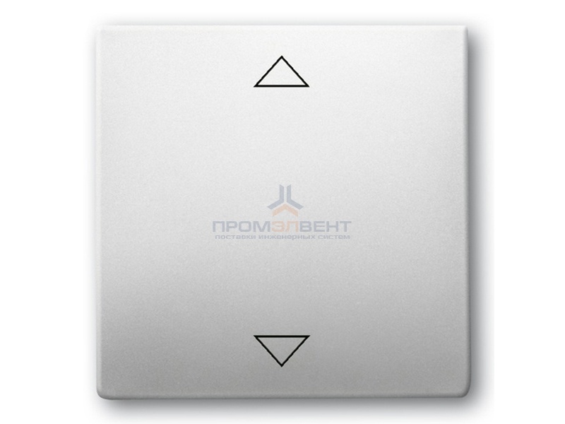 Клавиша для электронного выключателя жалюзи ABB Pure Сталь (6430-866-102)