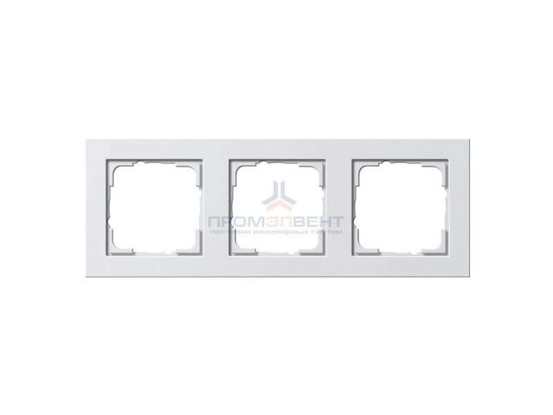 Рамка 3-ая Gira E2 Белый глянцевый