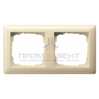 Рамка 2-ая Gira Standard 55 Крем глянцевый