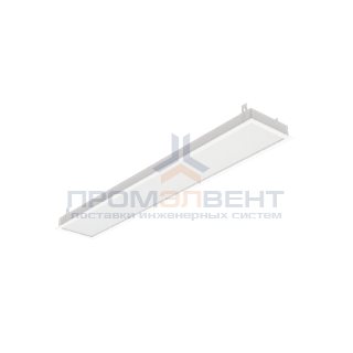 Светодиодный светильник "ВАРТОН" грильято подвесной 1188*180*50мм 54 ВТ 4000К с планками для подвеса С РАМКОЙ с функцией аварийного освещения