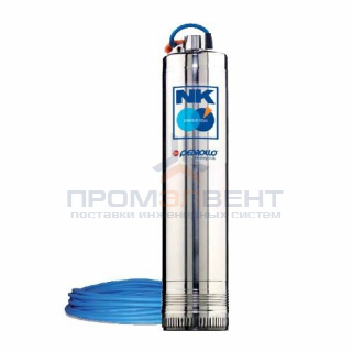 Насос колодезный Pedrollo NK 4/3-N (0,55 кВт, Qmax 120 л/мин, Hmax 39 м, 3x400В, без поплавка)