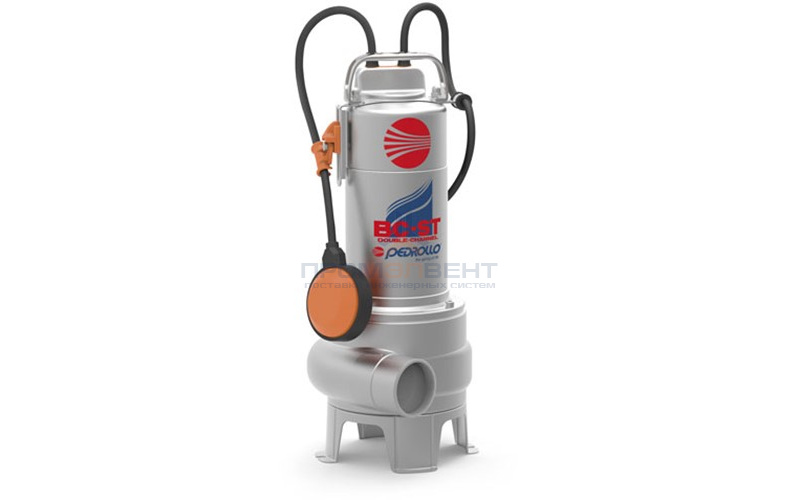 Насос фекальный Pedrollo BCm 10/50-ST - 0,75 кВт (1x230 В, Qmax 600 л/мин, Hmax 12 м, кабель 10 м)