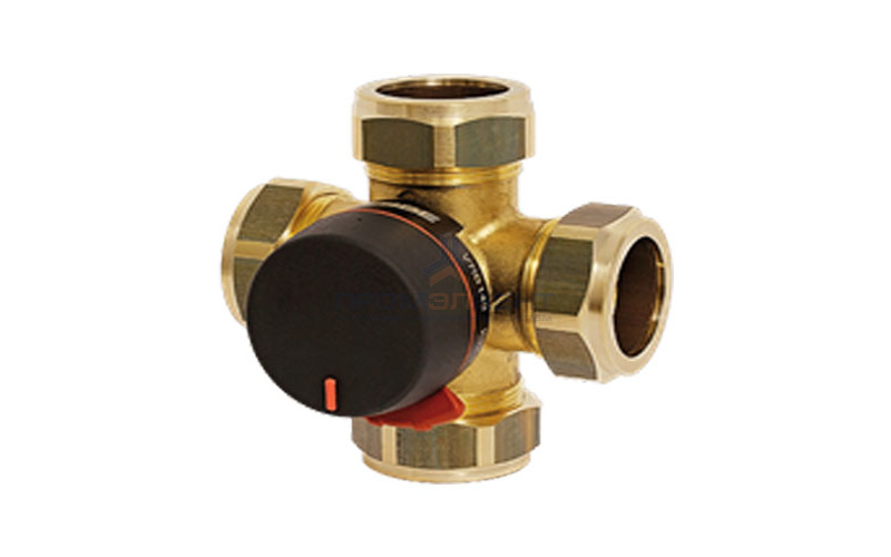 Клапан смесительный четырехходовой ESBE VRB143 - 22 мм (коспрессионный, PN10, Tmax 110°C, KVS 4,0)