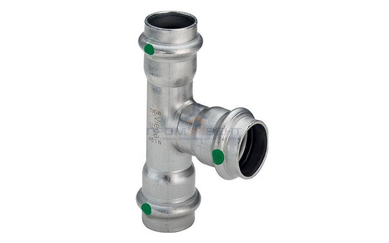 Тройник переходной Viega Sanpress Inox 2318 - 35 x 15 x 35 (нержавеющая сталь)