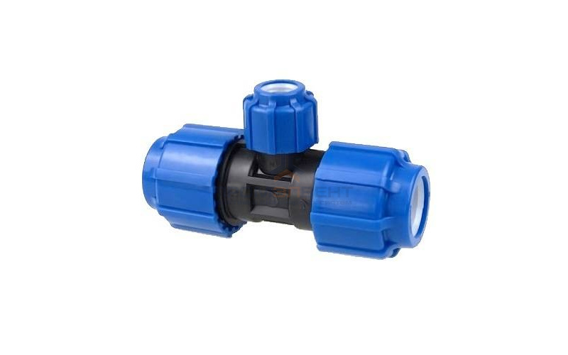 Тройник Политэк - 20 (винтовой, для труб ПНД)