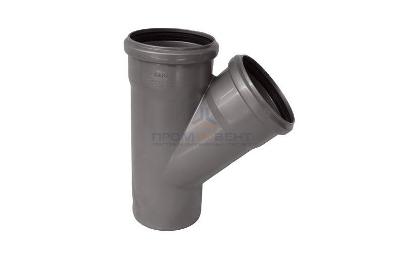 Тройник с отводом на 45° СИНИКОН Standart - 110 (для системы внутренней канализации)