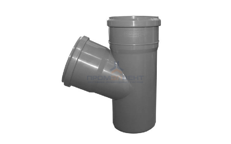 Тройник с отводом на 67° СИНИКОН Standart - 110 (для системы внутренней канализации)