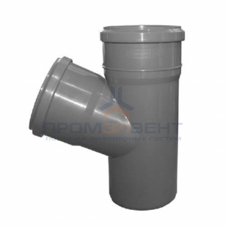 Тройник с отводом на 67° СИНИКОН Standart - 110 (для системы внутренней канализации)