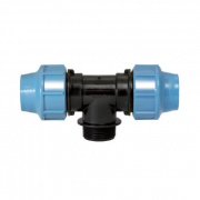 Тройник с переходом на наружную резьбу UNIDELTA 1010 - 16 x 3/4" (винтовой, для труб ПНД)