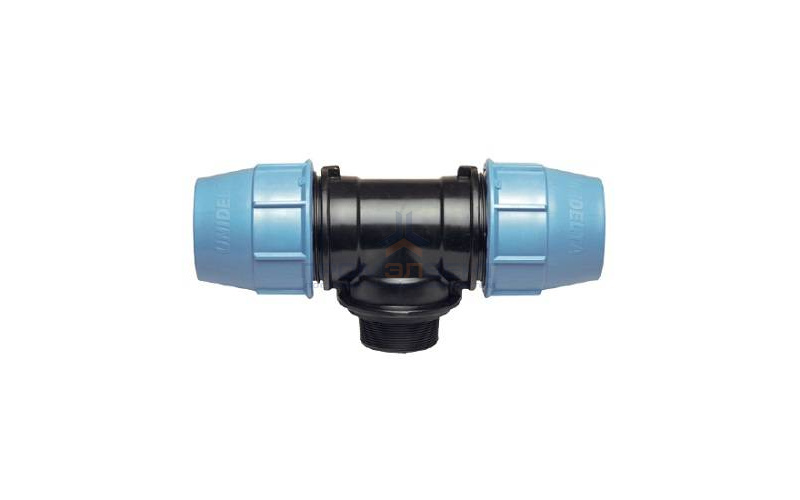 Тройник с переходом на наружную резьбу UNIDELTA 1010 - 50 x 2