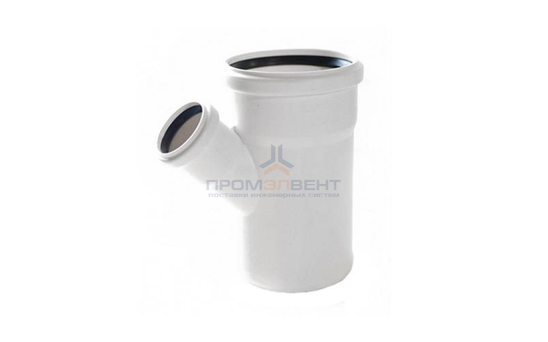 Тройник с уменьшенным отводом на 45° REHAU RAUPIANO PLUS - 110 x 90 (для внутренней канализации)