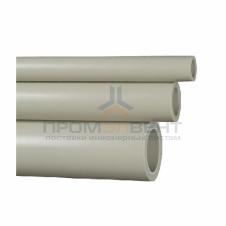 Труба полипропиленовая FV-Plast CLASSIC - 50×4,6 (PN10, штанга 4м, цвет серый)