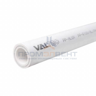Труба полипропиленовая армированная алюминием VALTEC PP-ALUX - 32x5.4 (PN25, Tmax 95°C, штанга 4 м)