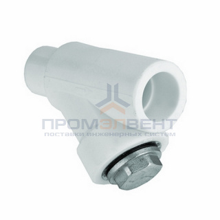 Фильтр грубой очистки KALDE - 25 (под пайку внутренняя/наружная для полипропиленовых труб, белый)