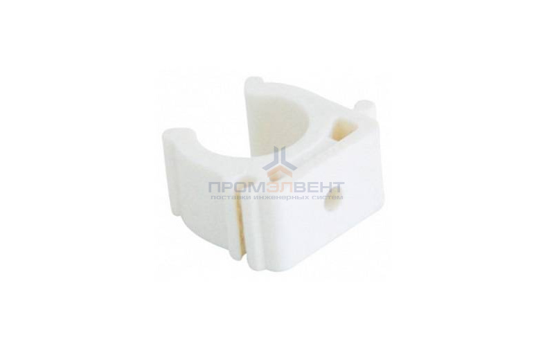 Клипса для труб KALDE - 50 (для полипропиленовых труб, цвет белый)
