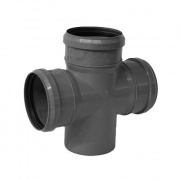 Крестовина одноплоскостная 87° СИНИКОН Standart - 50 (для системы внутренней канализации)