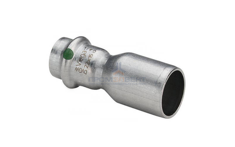Муфта Viega Sanpress Inox 2315.1 - 22 x 15 (нержавеющая сталь)