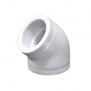 Отвод 45° Fusitek - 75 (для полипропиленовых труб под пайку, цвет белый)