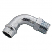 Отвод 90° Conex Banninger PC 4001G - 28 x 1" (оцинкованная сталь)
