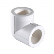 Отвод 90° VALTEC VTp.751 - 25 (для полипропиленовых труб под пайку, цвет белый)