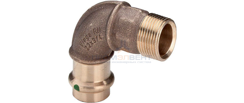 Отвод 90° Viega G3 Sanpress 2214 - 18 x 1/2