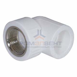 Переход на внутреннюю резьбу угловой KALDE - 32 x 3/4" (для полипропиленовых труб, цвет белый)