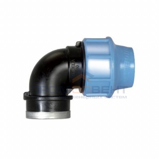 Переход на внутреннюю резьбу угловой UNIDELTA 1009 - 32 x 1" (винтовой, для труб ПНД)