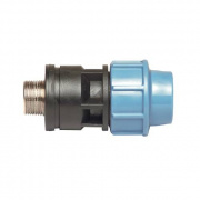 Переход на наружную резьбу UNIDELTA 1035 - 50 x 1"1/2 (винтовой, для труб ПНД, резьба латунная)