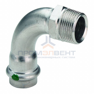 Переход на наружную резьбу угловой Viega G1 Sanpress Inox 2314 - 35 x 1"1/4 (прессовой, нерж.сталь)