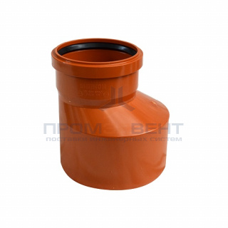 Переход эксцентрический для наружной канализации СИНИКОН НПВХ - 160 x 110