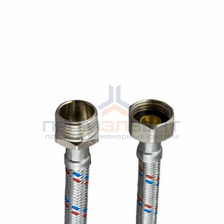 Подводка для воды гибкая Industrias Mateu (Гайка/Штуцер) - 1/2" (длина 400 мм)