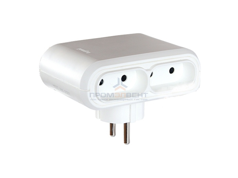 Разветвитель Legrand 16А на 4 розетки без заземления по 6А белый