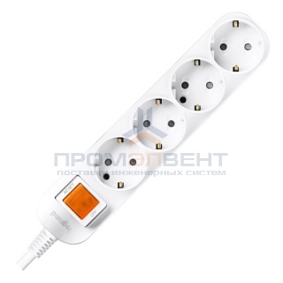 Anam Legrand e-Fren 4 Удлинитель с выключателем, шнур 4.5м, 16A, 250V