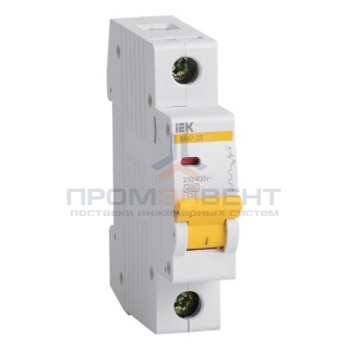 Автоматический выключатель ВА47-29 1Р 16А 4,5кА характеристика D ИЭК (автомат)