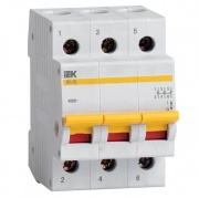 Рубильник модульный ВН-32 3Р  25А выключатель нагрузки ИЭК