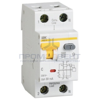Дифференциальный автомат АВДТ 32 C6 30мА ИЭК