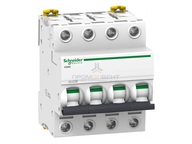 Автоматический выключатель Schneider Electric Acti 9 iC60N 4П 10A 6кА B (автомат)