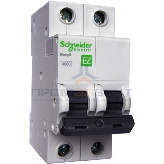 Автоматический выключатель Schneider Electric EASY 9 2П 10А С 4,5кА 230В (автомат)
