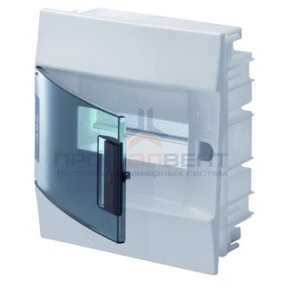 Бокс в нишу ABB Mistral41 8М зеленая дверь без клеммного блока
