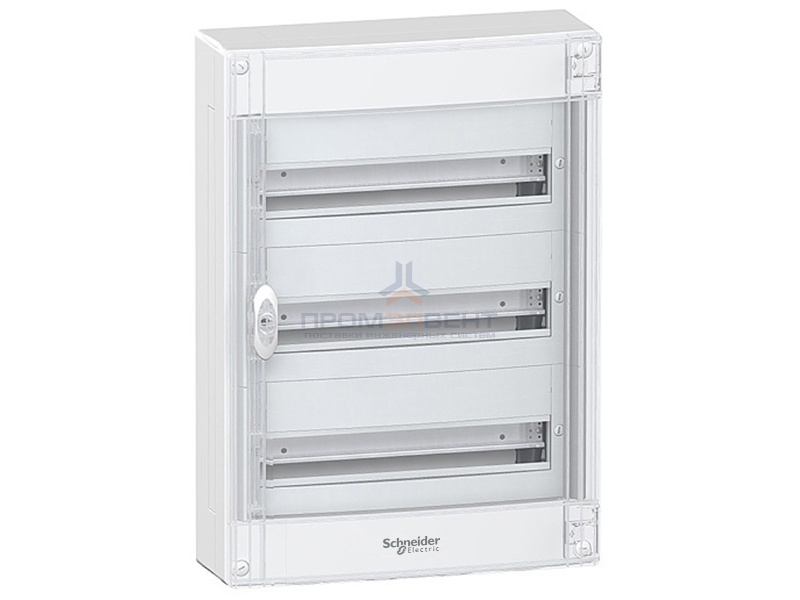 Щит навесной Schneider Electric Pragma (3х18) 54 модуля с прозрачной дверью с клемниками N+PE