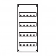 Панель для модульных уст-в 1ряд/4рейки