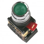 Кнопка ABLF-22 зеленый d22мм неон/240В 1з+1р ИЭК